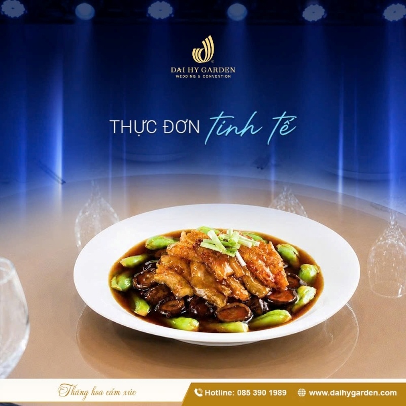 Thực đơn tiệc cưới tinh tế tại Đại Hỷ Garden
