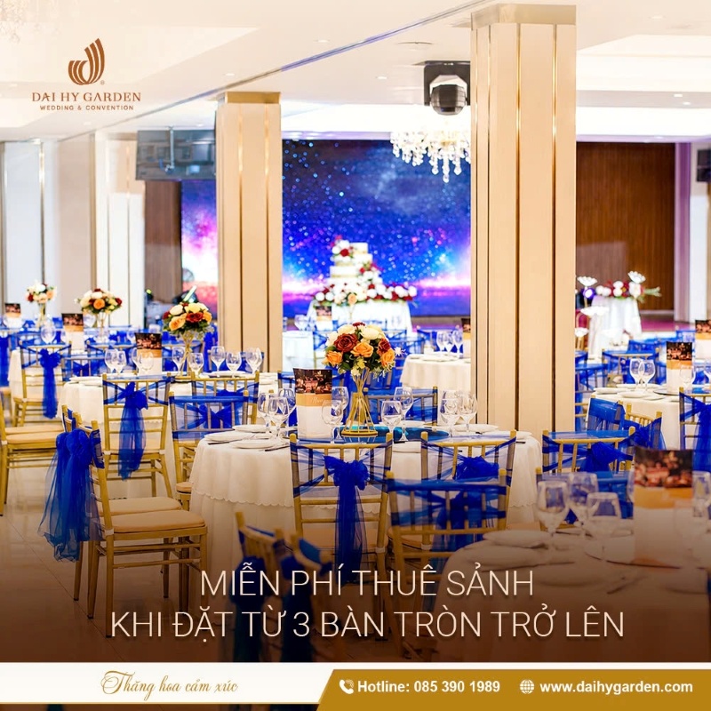 Đại Hỷ Garden tặng phí thuê sảnh khi đặt tiệc tốt nghiệp