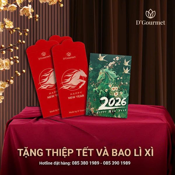 Thiệp viết tay tên người nhận, cá nhân hóa cho set quà Tết