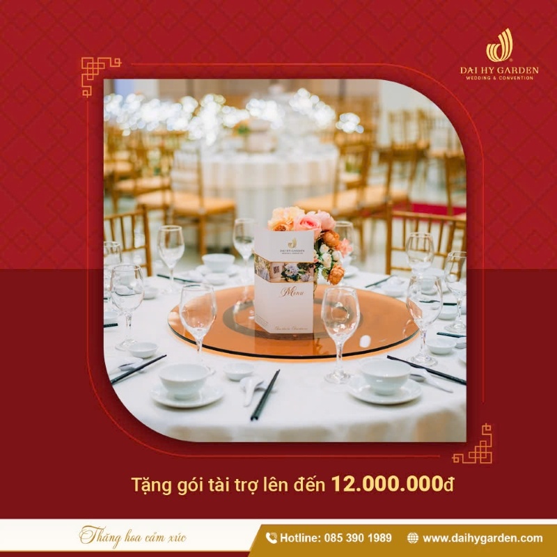 Ưu đãi tiệc Hội Đoàn tại Đại Hỷ Garden