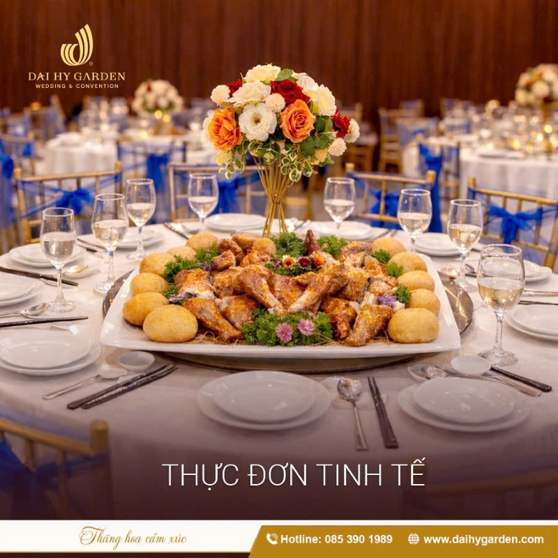 Thực đơn cho sự kiện doanh nghiệp tại Đại Hỷ Garden