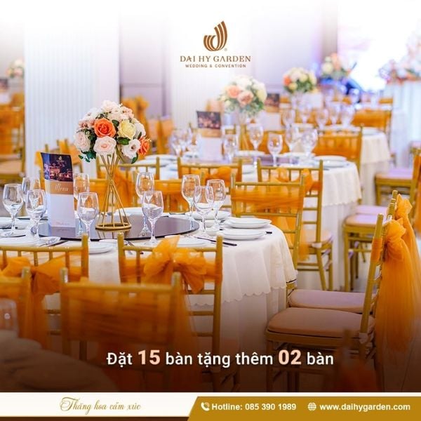 Ưu đãi tiệc cưới tại Đại Hỷ Garden