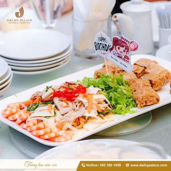 Thực đơn tiệc sinh nhật cao cấp tại Đại Hỷ Palace