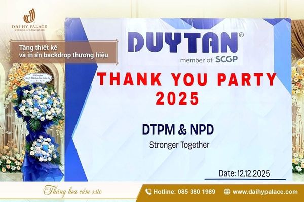 Dịch vụ tổ chức Year End Party trọn gói tại Đại Hỷ Palace