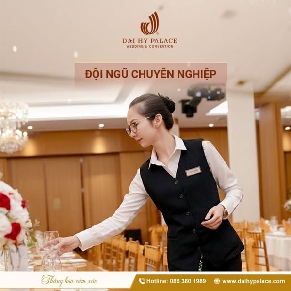 Đội ngũ tiệc tất niên chuyên nghiệp tại Đại Hỷ Palace