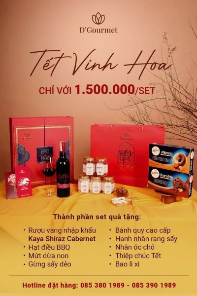Set quà Tết Vinh Hoa cao cấp cho đối tác