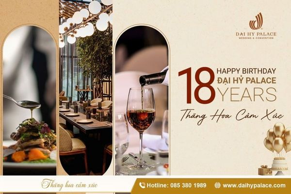 Tiệc tất niên trọn gói tại Đại Hỷ Palace