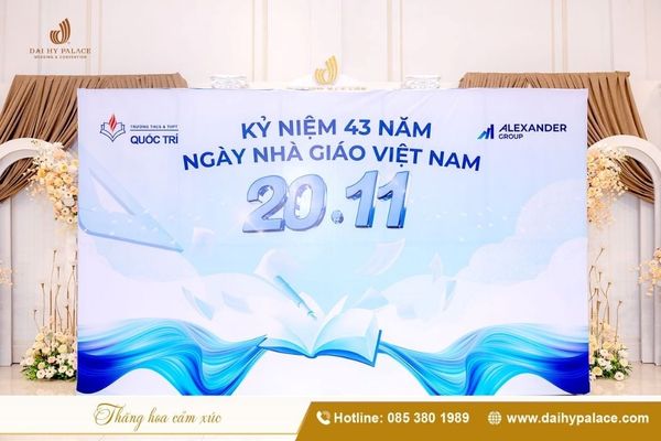 Đại Hỷ Palace setup tiệc chuyên nghiệp và  cá nhân hóa thương hiệu