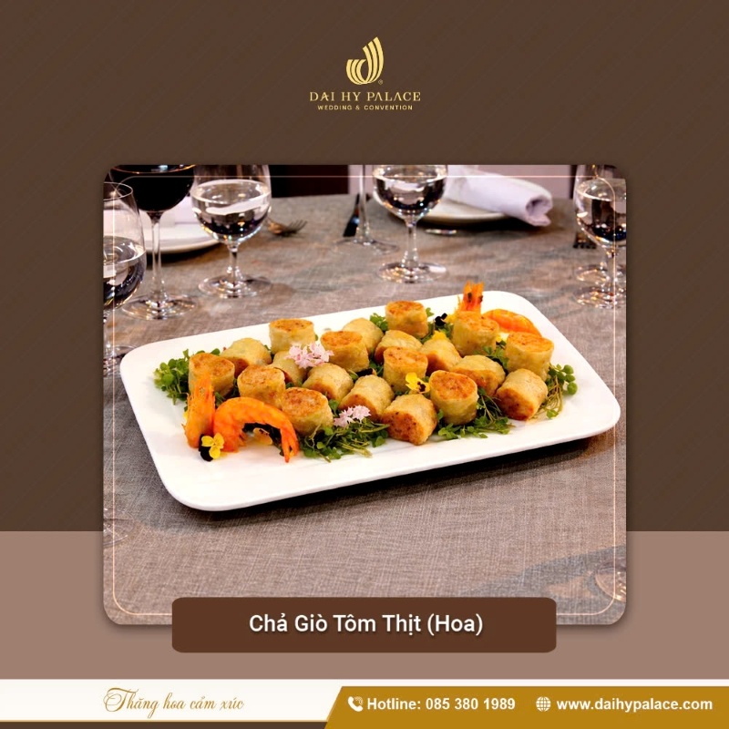 Thực đơn tiệc Hội - Họ tại Đại Hỷ Palace đa dạng với hơn 200 món