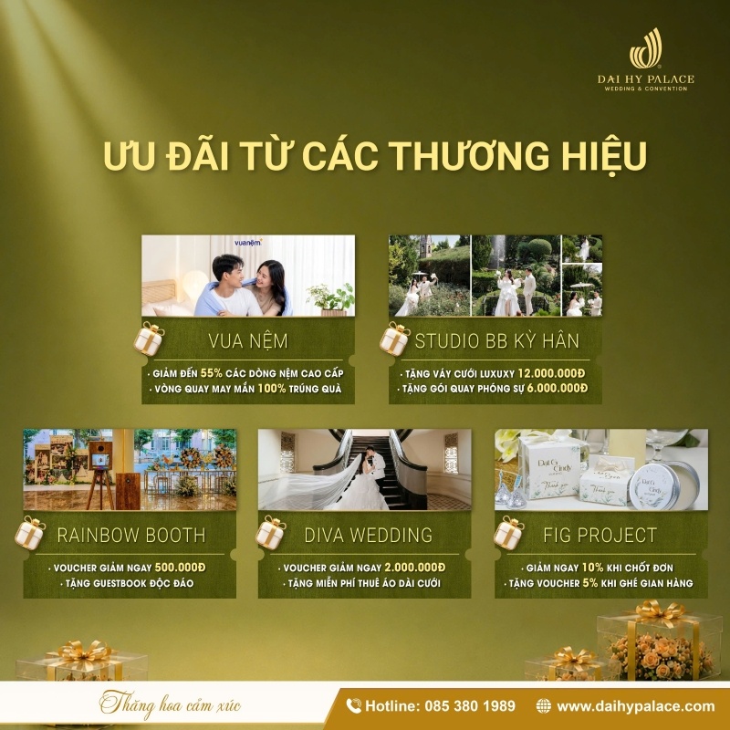 Ưu đãi từ Đại Hỷ Palace tại sự kiện Wedding Fair U♥I 2026
