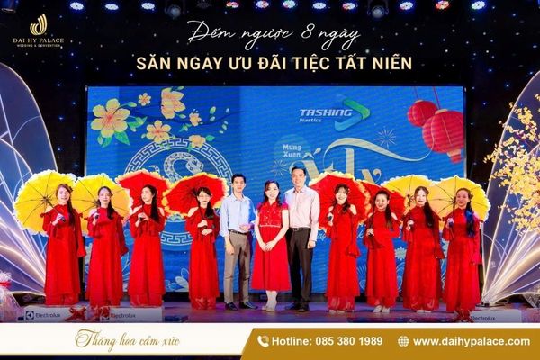 Ưu đãi tiệc tất niên trọn gói cho doanh nghiệp tại Đại Hỷ Palace