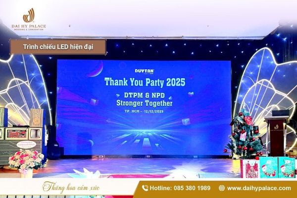 Dịch vụ trọn gói tiệc cuối năm tại Đại Hỷ Palace