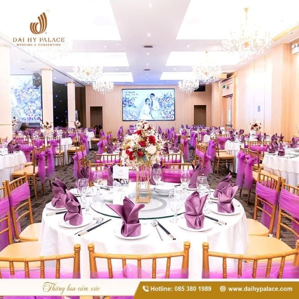 Không gian tiệc cưới sang trọng tại Đại Hỷ Palace