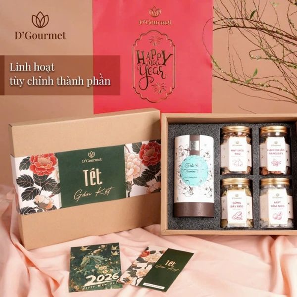 Tùy chỉnh nguyên liệu - cá nhân hóa quà Tết doanh nghiệp