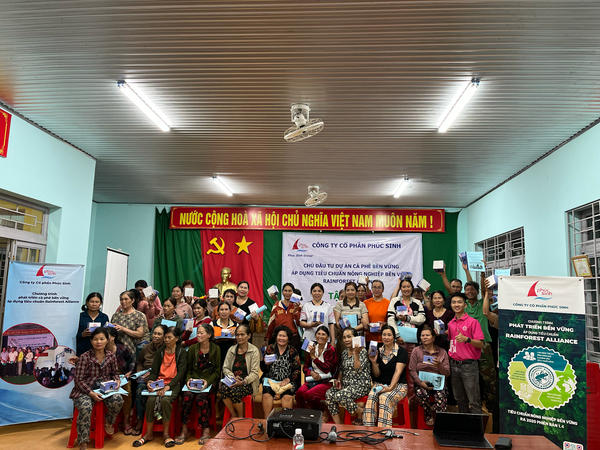 TAVINA Đồng Hành Cùng Phúc Sinh Xây Dựng Vùng Nguyên Liệu Cà Phê Đạt Chứng Nhận Rainforest Alliance