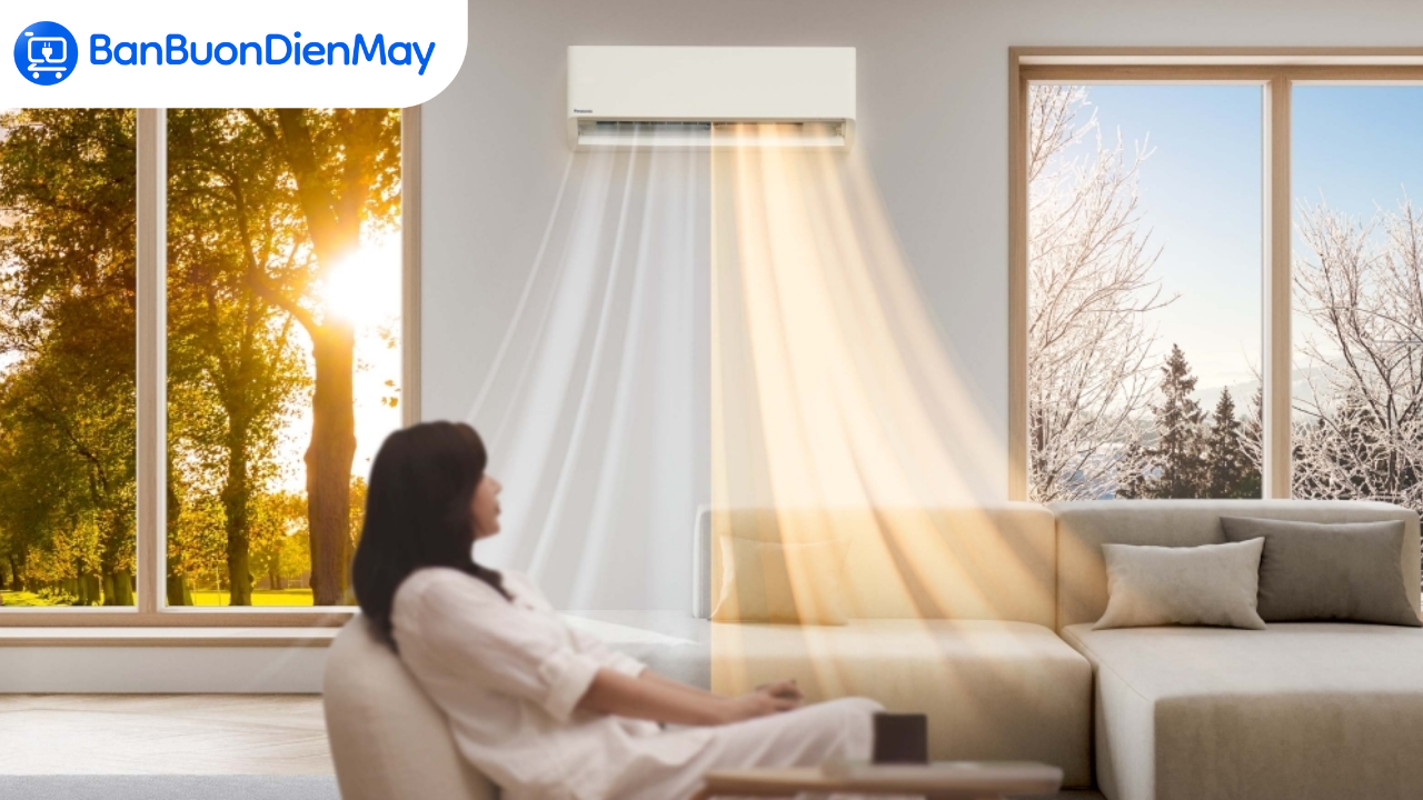 Điều hòa Panasonic 2 chiều với 2 công dụng: Vừa làm lạnh vừa&nbsp;sưởi ấm