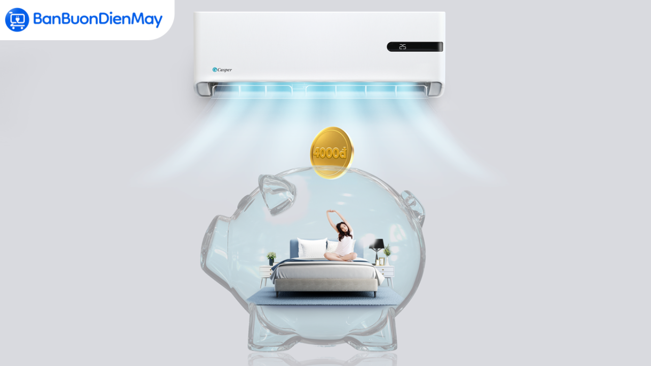 Điều hòa Casper 1 chiều 12000btu GC-12IB36&nbsp;tiết kiệm điện năng với công nghệ inverter thông minh