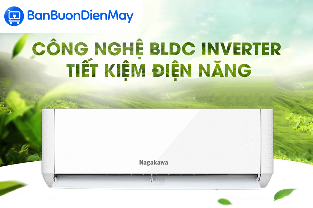 Điều hòa Nagakawa 9000BTU 2 chiều Inverter NIS-A09R2T29