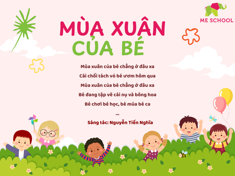 Bài hát mùa xuân của bé mang thông điệp ấm áp, gần gũi và bình dị