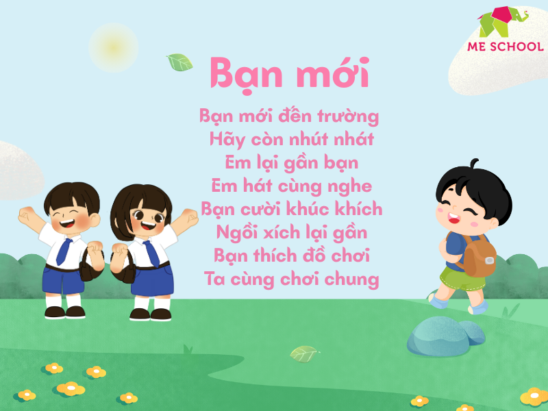 thơ cho bé 2 tuổi