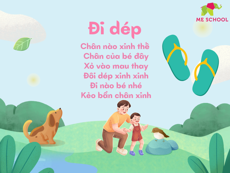 thơ cho bé 2 tuổi