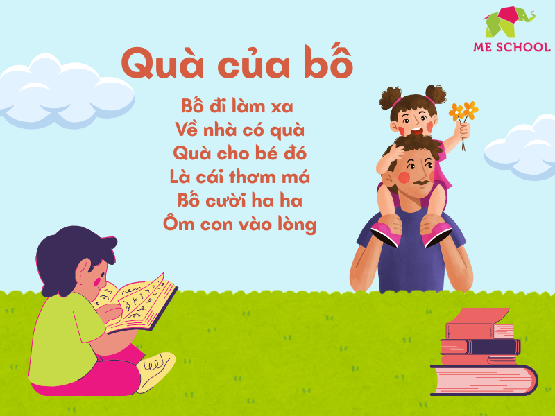 thơ cho bé 2 tuổi