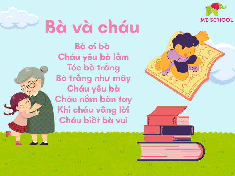 thơ cho bé 2 tuổi