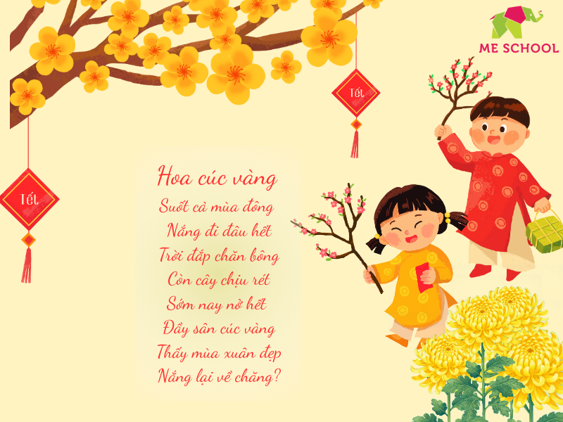 Bài thơ mùa xuân cho trẻ mầm non hay