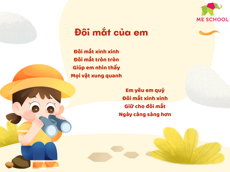 thơ cho bé 3 tuổi