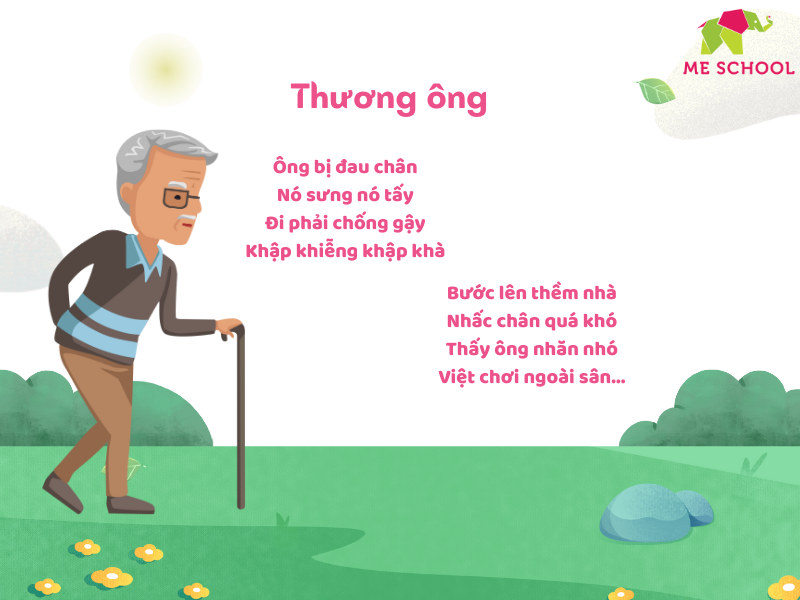 thơ cho bé 3 tuổi