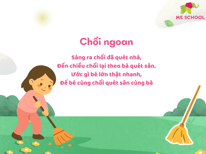 thơ cho bé 3 tuổi