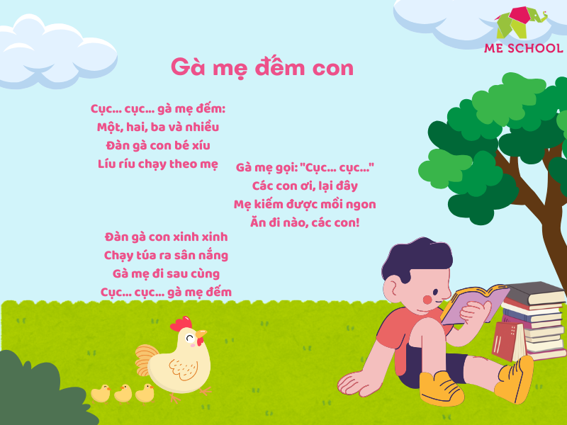 thơ cho bé 3 tuổi