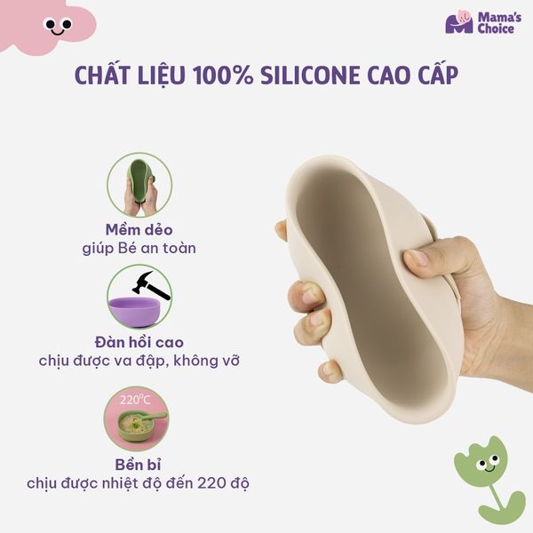 Bát ăn dặm silicone Mama’s Chocie