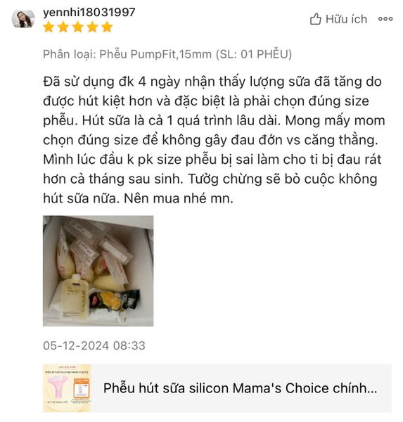 Feedback về phễu silicone