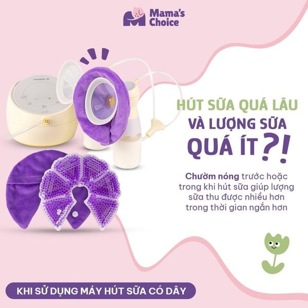Túi chườm ngực giúp mẹ cải thiện lượng sữa