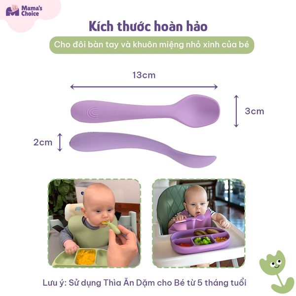 Thìa ăn dặm silicone Mama’s Choice