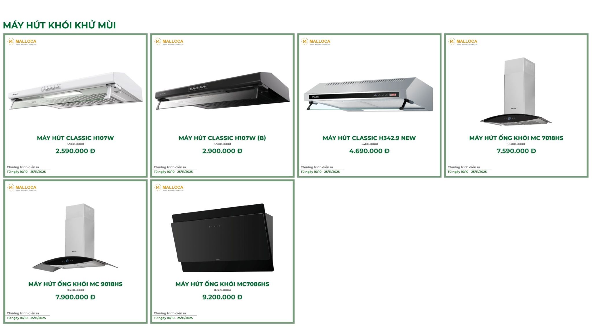 Đa dạng mẫu mã, lựa chọn thả ga kèm quà từ Malloca