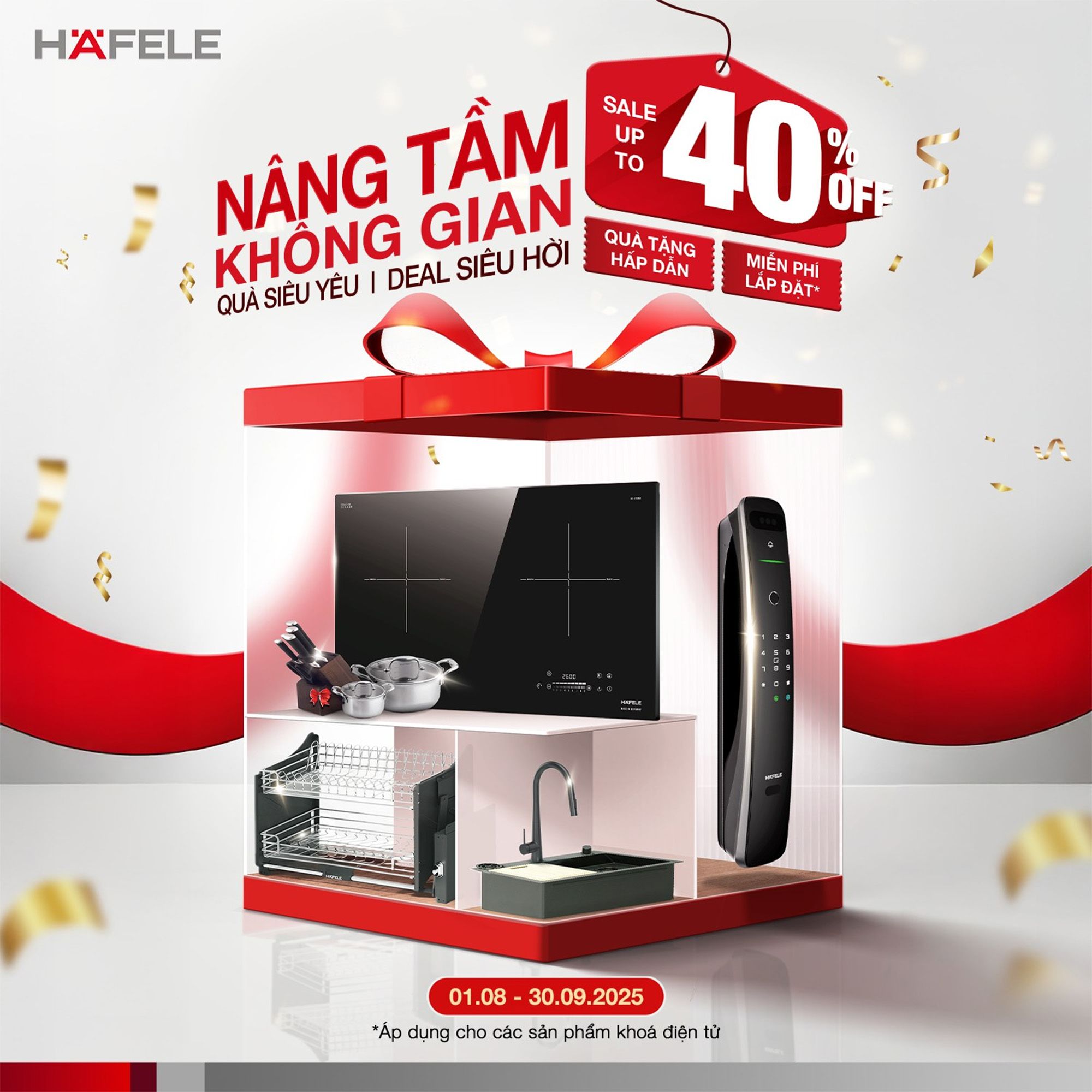 Ưu đãi ngập tràn lên đến 40% cho các sản phẩm của Hafele