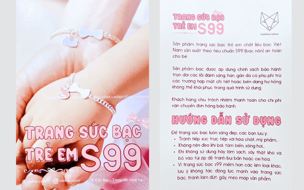 Chứng nhận bạc S99 Cáo Bạc