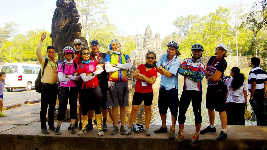 SOUTHEAST ASIA CYCLING FROM PAKSE TO SIEMREAP: TWO COUNTRIES, ONE RIVER