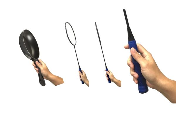 Kỹ thuật Pan Hold Grip/Net Tap Grip thường dùng để đáp trả gần lưới đối thủ