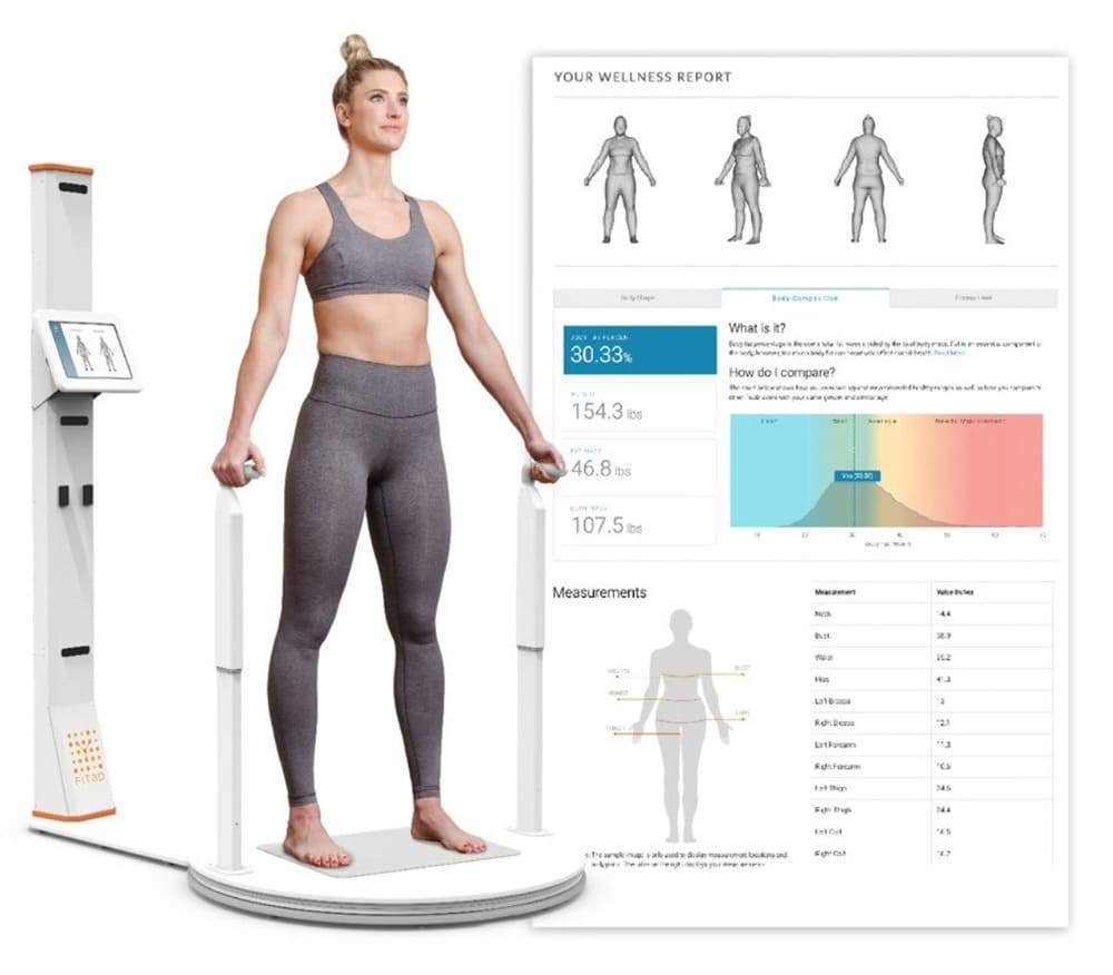 Body scan là công nghệ đo thành phần cơ thể và hình dáng tổng thể