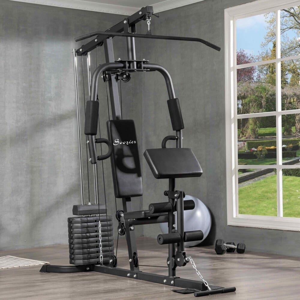 Home gym đa năng sử dụng những thiết bị gym tích hợp nhiều bài tập
