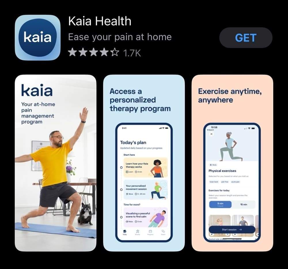 Ứng dụng Kaia Health tập trung vào vật lý trị liệu