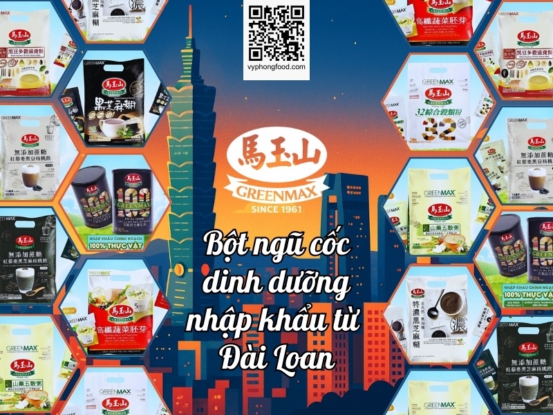 Cháo ngũ cốc dinh dưỡng GREENMAX nhập khẩu từ Đài Loan dành cho người lớn tuổi, dễ tiêu hóa, bổ sung dưỡng chất từ ngũ cốc nguyên cám, phù hợp sức khỏe người cao tuổi.