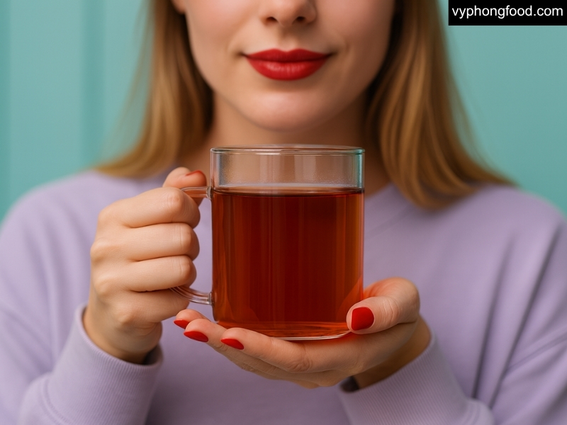 A cup of South African Rooibos tea beside a glass of water, illustrating a practical, easy hydration guide, caffeine-free, antioxidant-rich, and low in tannins.
