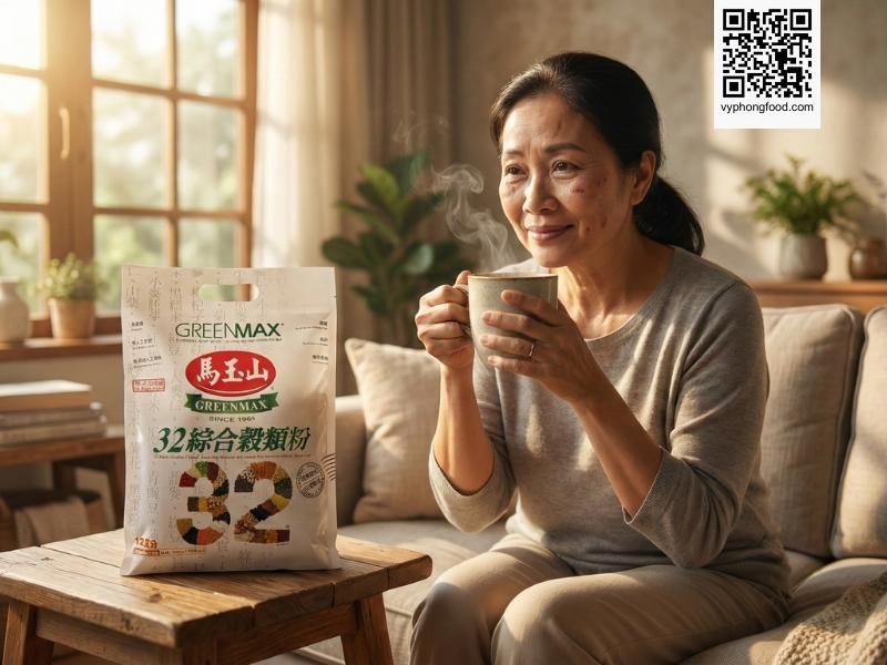 Bột ngũ cốc dinh dưỡng không đường ăn kiêng dành cho người tiểu đường từ 32 loại hạt Greenmax chính hãng nhập khẩu Đài Loan.