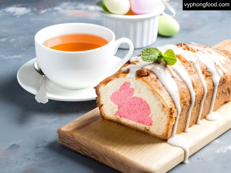 Easter table with South African Rooibos tea in teabags, iced and latte drinks, pastel décor and herbs—an easy, healthy herbal tea party by African Dawn via vyphongfood.com.