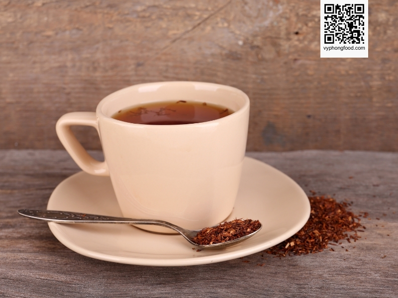 Image of African Dawn rooibos tea from Cederberg, South Africa, highlighting its PDO-protected origin, premium quality, and official import distribution by vyphongfood.com.