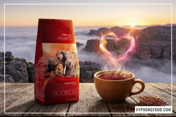 Túi lọc hồng trà rooibos African Dawn hỗ trợ kiểm soát đường huyết và giải đáp trà rooibos có tác dụng gì cho người bệnh tiểu đường.